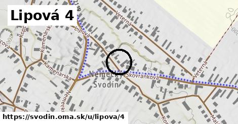 Lipová 4, Svodín