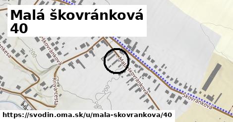 Malá škovránková 40, Svodín