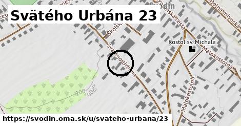 Svätého Urbána 23, Svodín