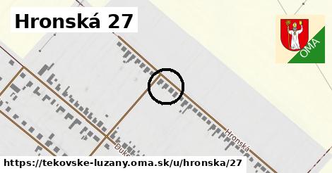 Hronská 27, Tekovské Lužany