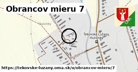 Obrancov mieru 7, Tekovské Lužany