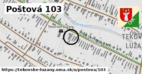 Poštová 103, Tekovské Lužany