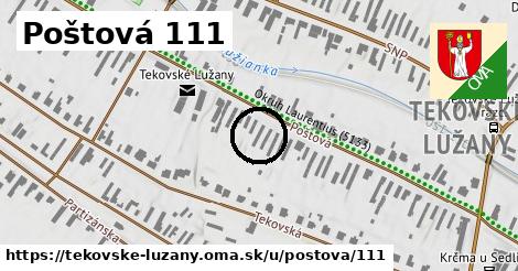 Poštová 111, Tekovské Lužany