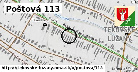 Poštová 113, Tekovské Lužany