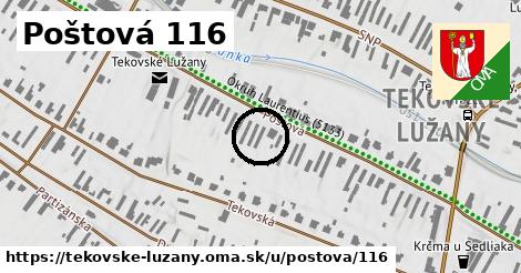 Poštová 116, Tekovské Lužany