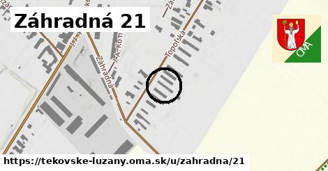 Záhradná 21, Tekovské Lužany