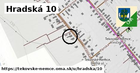 Hradská 10, Tekovské Nemce