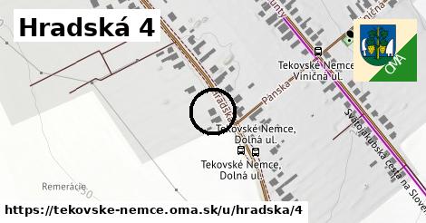 Hradská 4, Tekovské Nemce