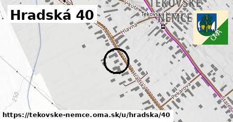 Hradská 40, Tekovské Nemce