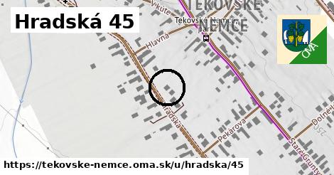 Hradská 45, Tekovské Nemce