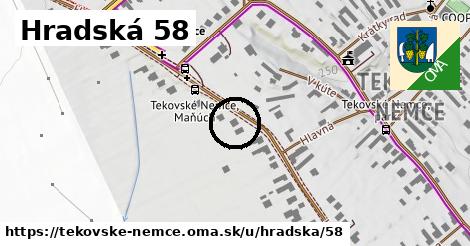 Hradská 58, Tekovské Nemce