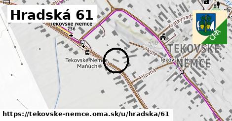 Hradská 61, Tekovské Nemce