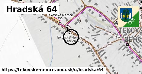 Hradská 64, Tekovské Nemce