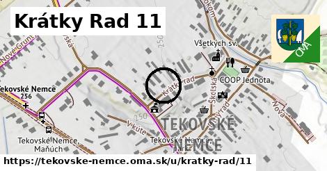 Krátky Rad 11, Tekovské Nemce