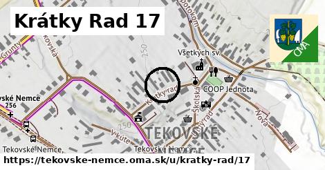 Krátky Rad 17, Tekovské Nemce