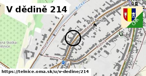 V dědině 214, Telnice