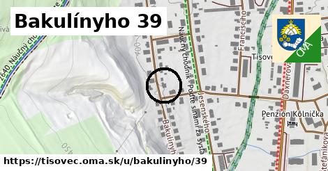 Bakulínyho 39, Tisovec