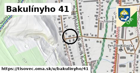 Bakulínyho 41, Tisovec