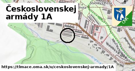 Československej armády 1A, Tlmače