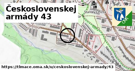 Československej armády 43, Tlmače