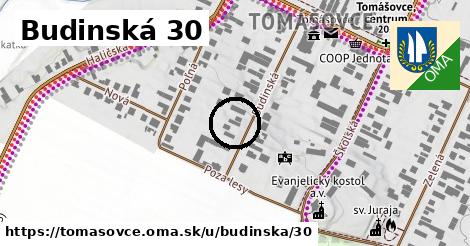 Budinská 30, Tomášovce