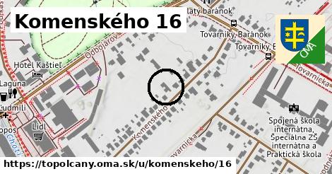 Komenského 16, Topoľčany