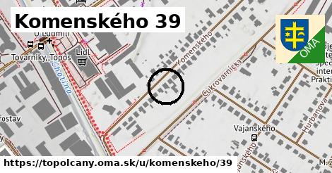 Komenského 39, Topoľčany