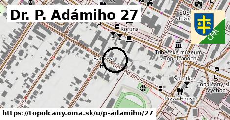 Dr. P. Adámiho 27, Topoľčany