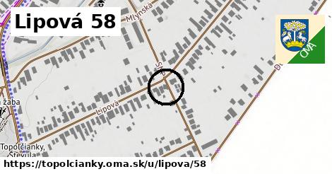 Lipová 58, Topoľčianky