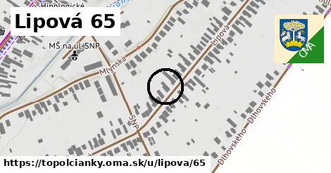 Lipová 65, Topoľčianky