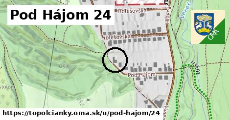 Pod Hájom 24, Topoľčianky