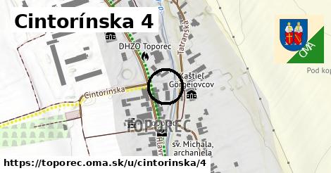 Cintorínska 4, Toporec