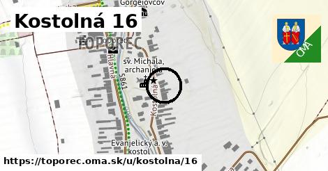 Kostolná 16, Toporec