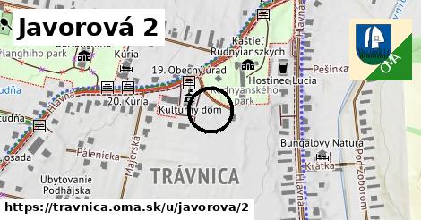 Javorová 2, Trávnica