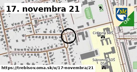 17. novembra 21, Trebišov