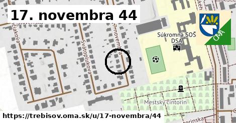 17. novembra 44, Trebišov