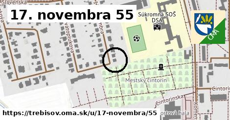 17. novembra 55, Trebišov