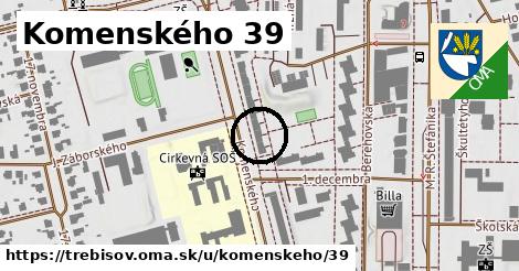 Komenského 39, Trebišov