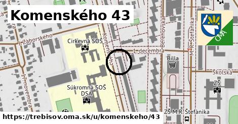 Komenského 43, Trebišov