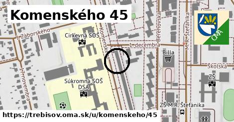 Komenského 45, Trebišov