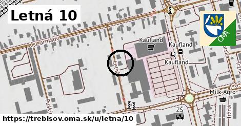 Letná 10, Trebišov