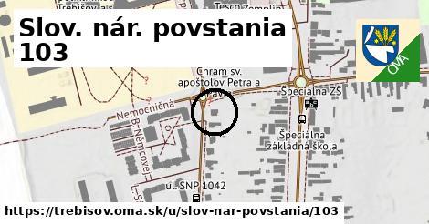 Slov. nár. povstania 103, Trebišov