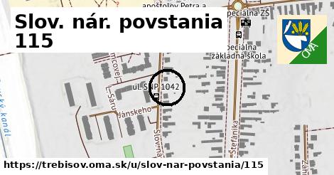 Slov. nár. povstania 115, Trebišov