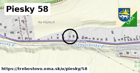 Piesky 58, Trebostovo