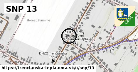 SNP 13, Trenčianska Teplá