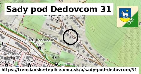 Sady pod Dedovcom 31, Trenčianske Teplice