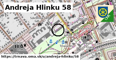 Andreja Hlinku 58, Trnava