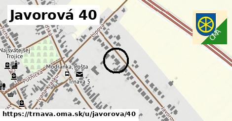 Javorová 40, Trnava