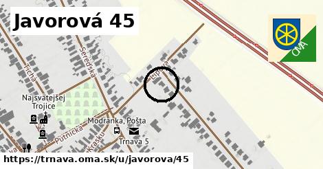 Javorová 45, Trnava