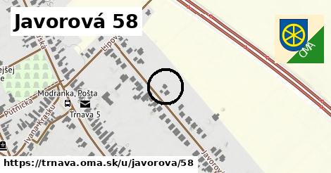 Javorová 58, Trnava